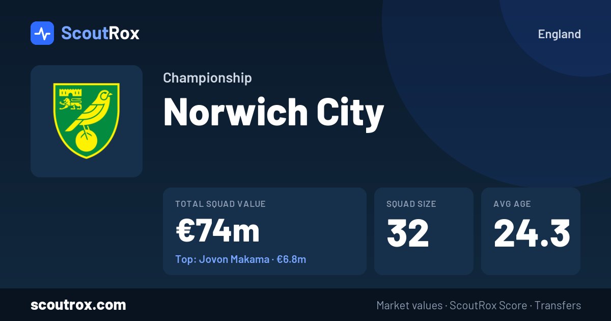 Norwich City squad & market values