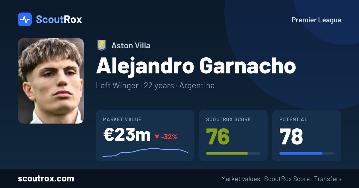 Alejandro Garnacho stats & market value