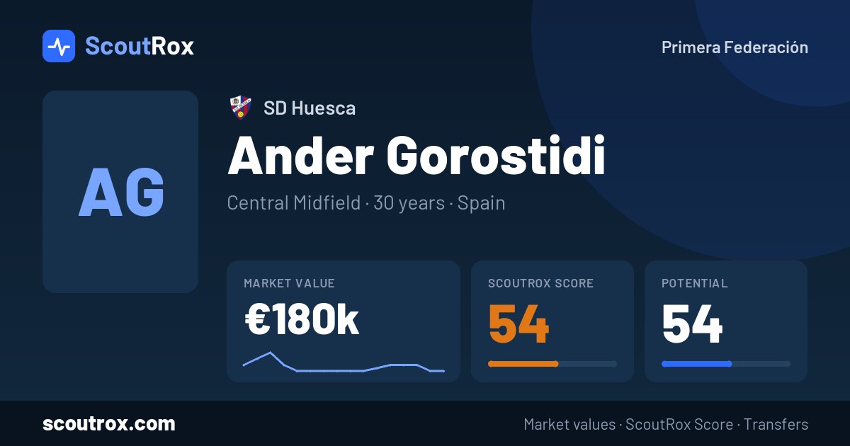 Ander Gorostidi stats & market value