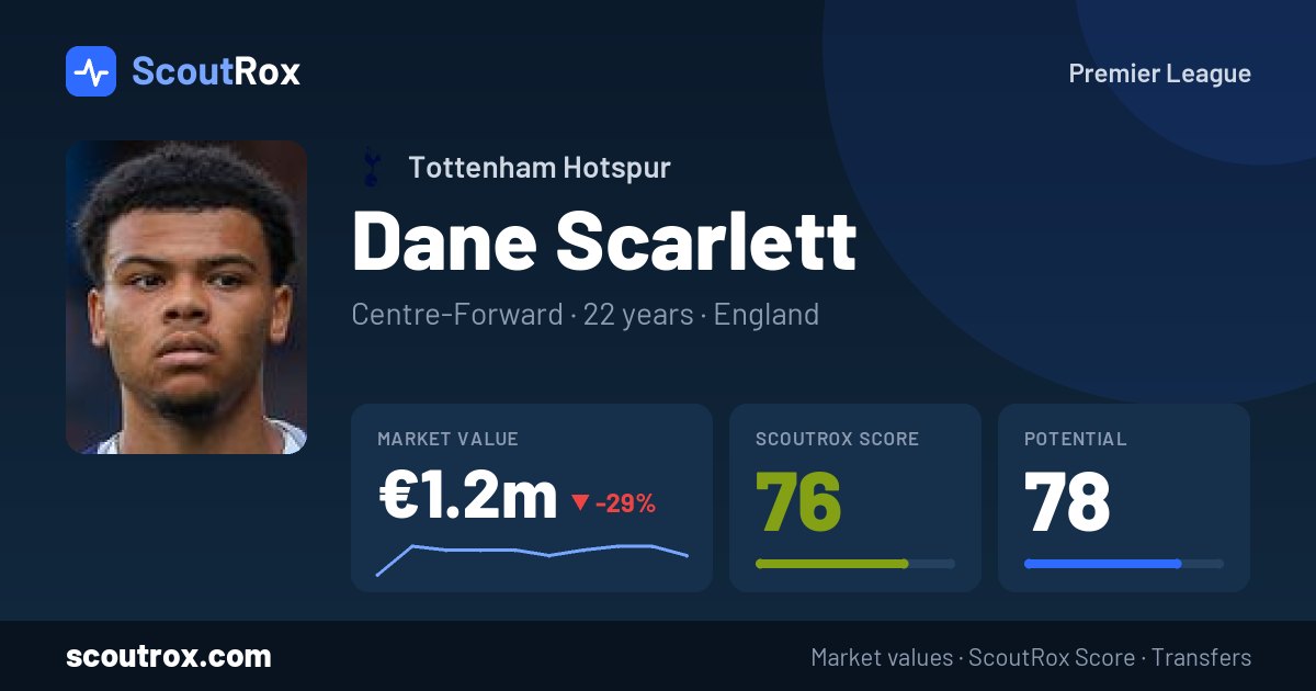 Dane Scarlett stats & market value