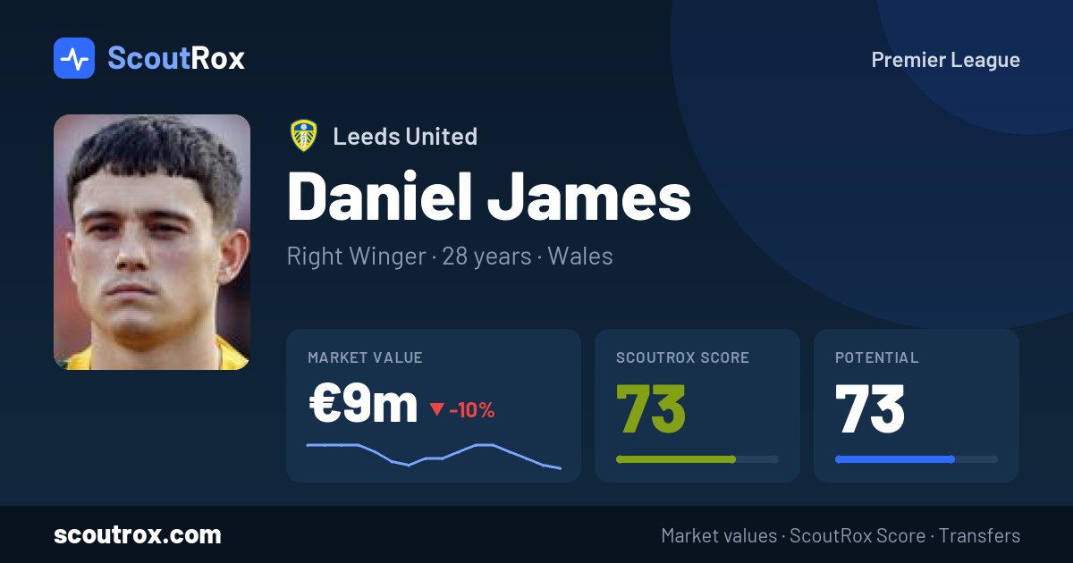 Daniel James stats & market value
