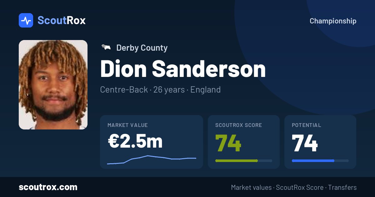 Dion Sanderson stats & market value