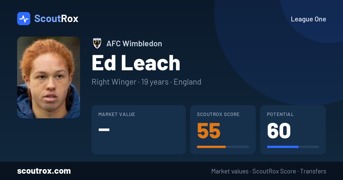 Ed Leach stats & market value
