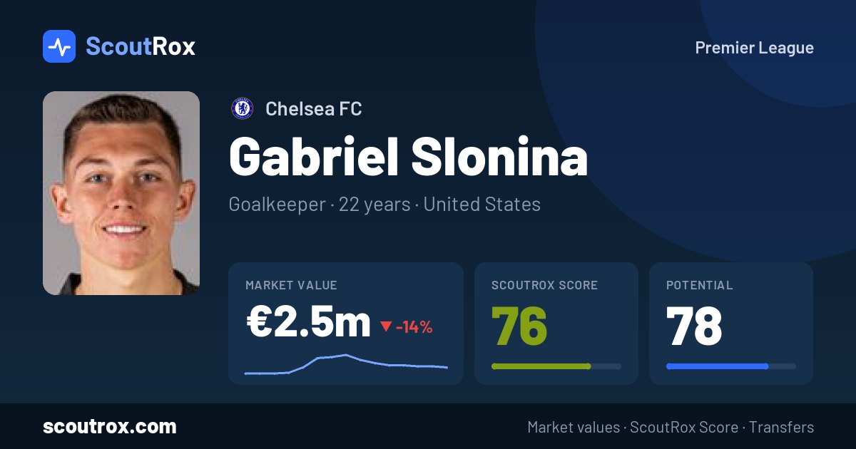 Gabriel Slonina stats & market value