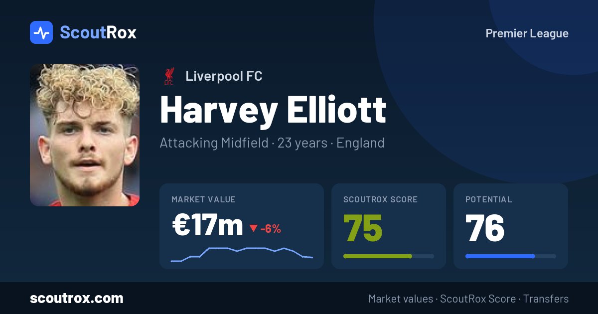 Harvey Elliott stats & market value