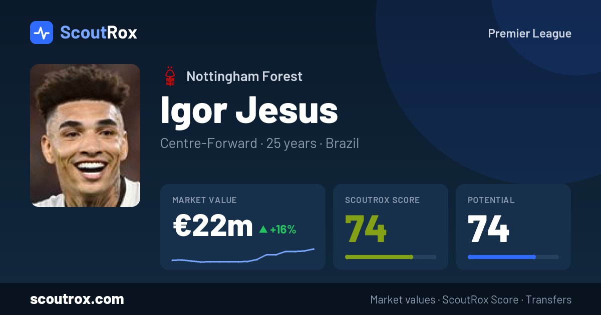 Igor Jesus stats & market value