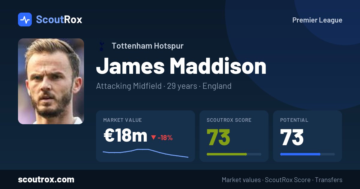 James Maddison stats & market value