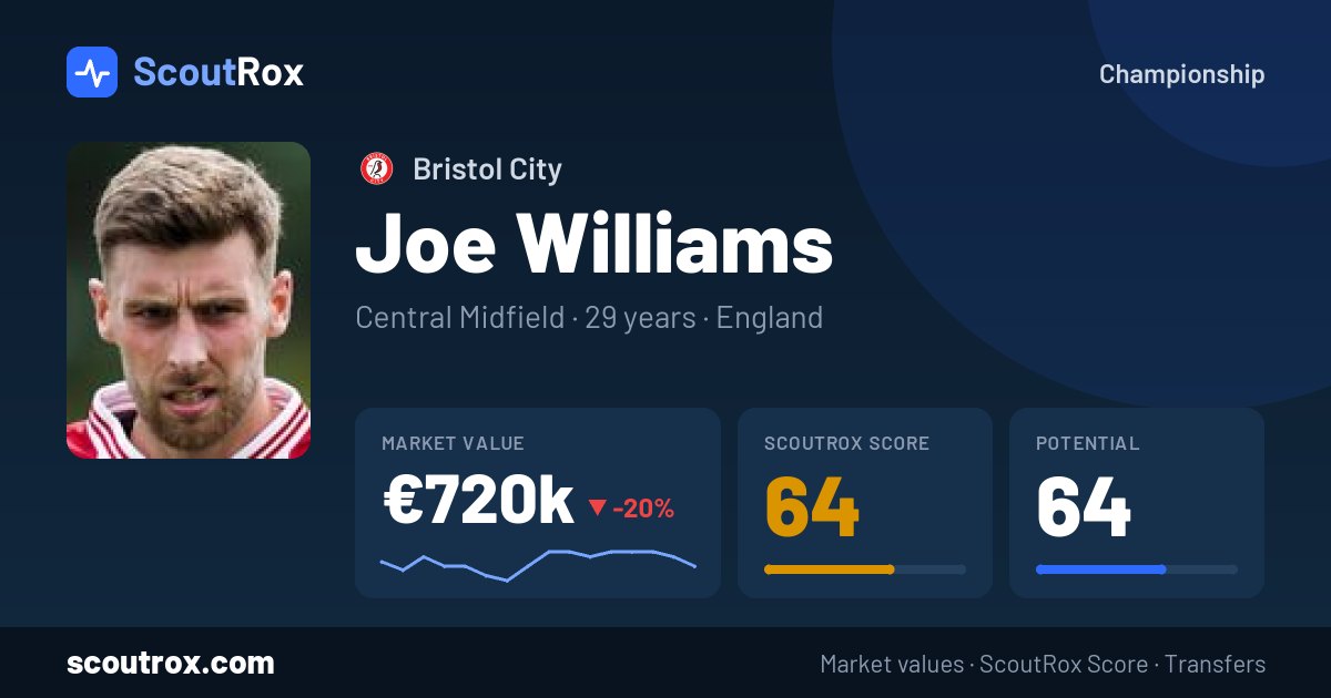Joe Williams stats & market value