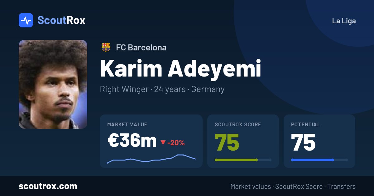 Karim Adeyemi stats & market value
