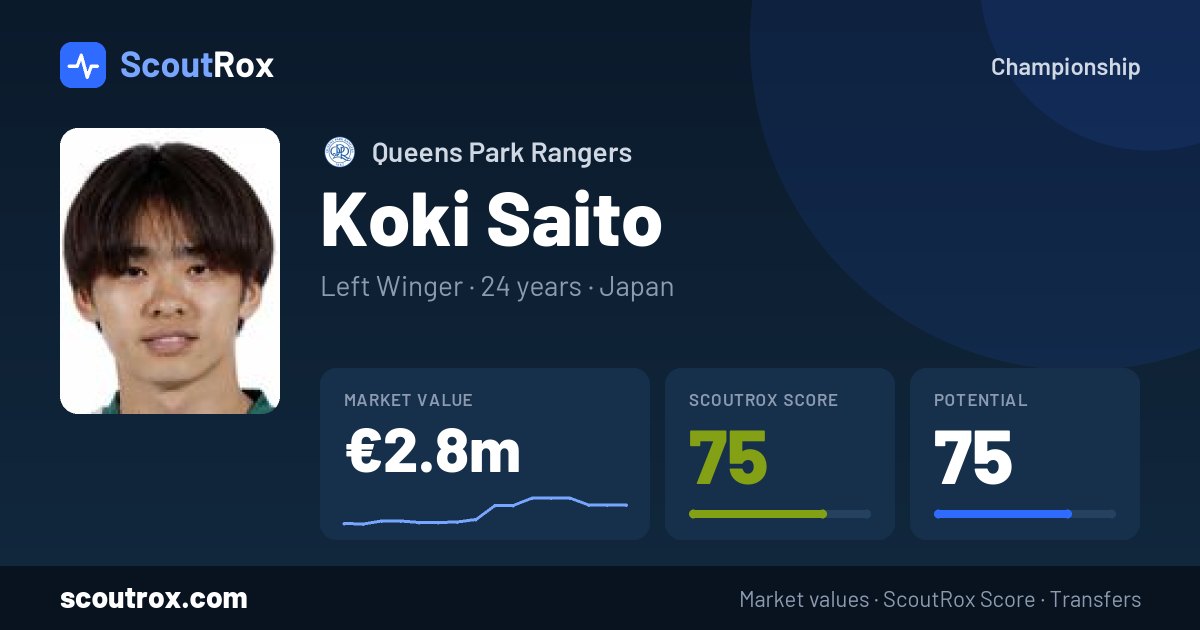 Koki Saito stats & market value