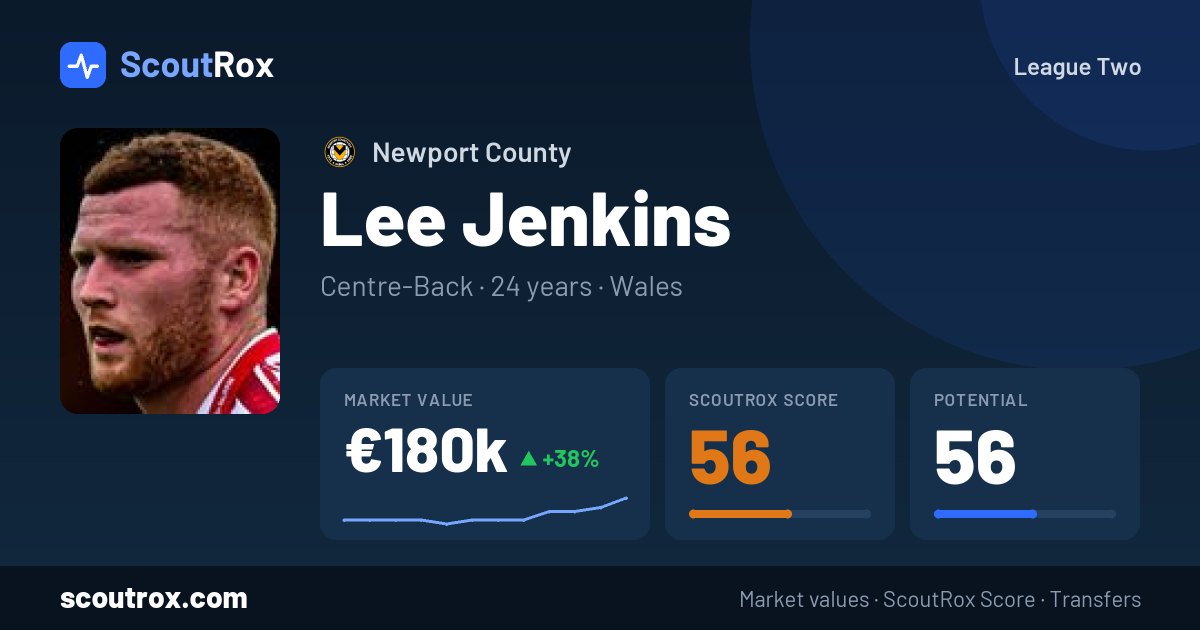 Lee Jenkins stats & market value