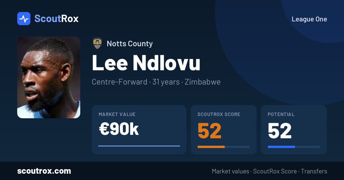 Lee Ndlovu stats & market value