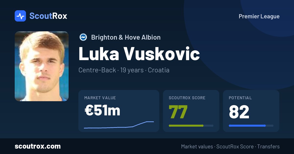 Luka Vuskovic stats & market value