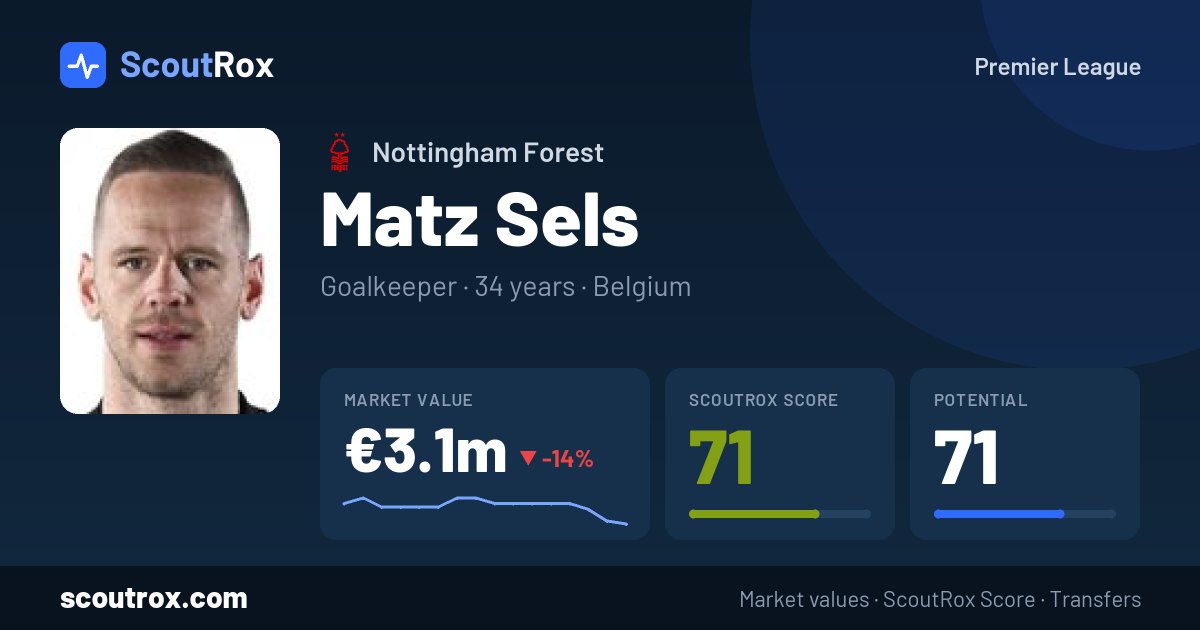 Matz Sels stats & market value