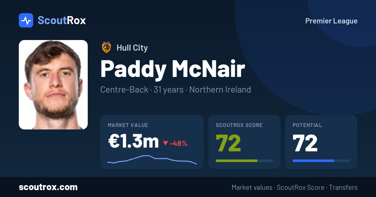 Paddy McNair stats & market value