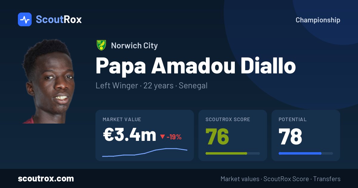 Papa Amadou Diallo stats & market value