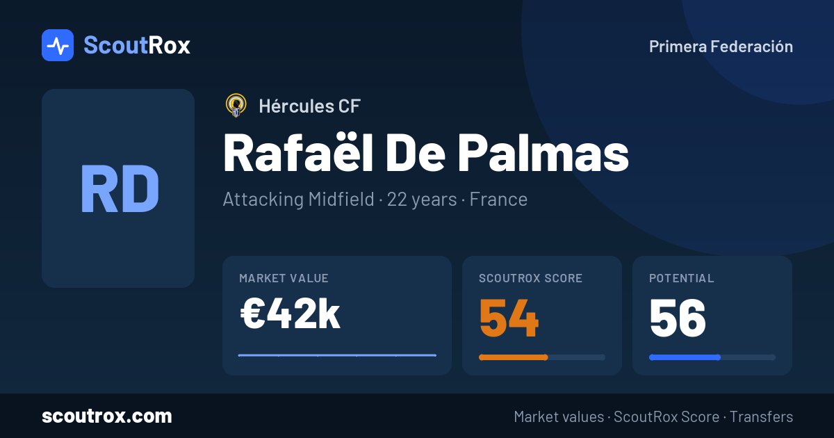 Rafaël De Palmas stats & market value