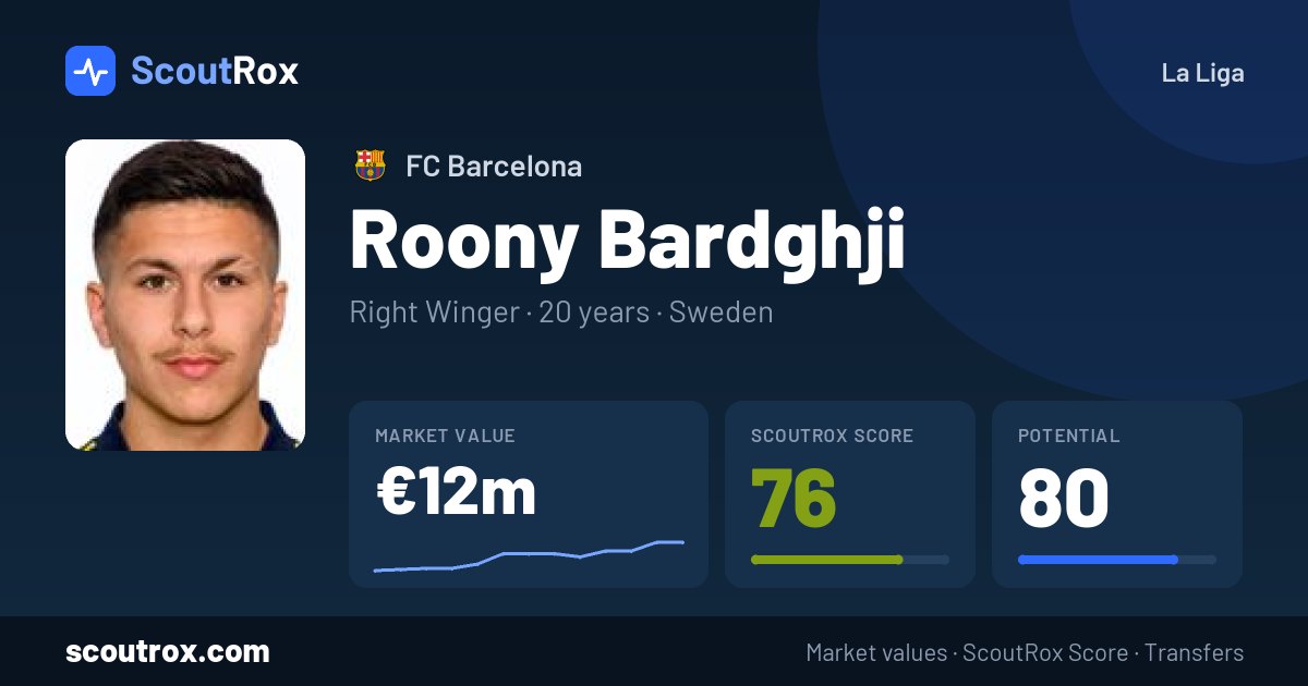 Roony Bardghji stats & market value