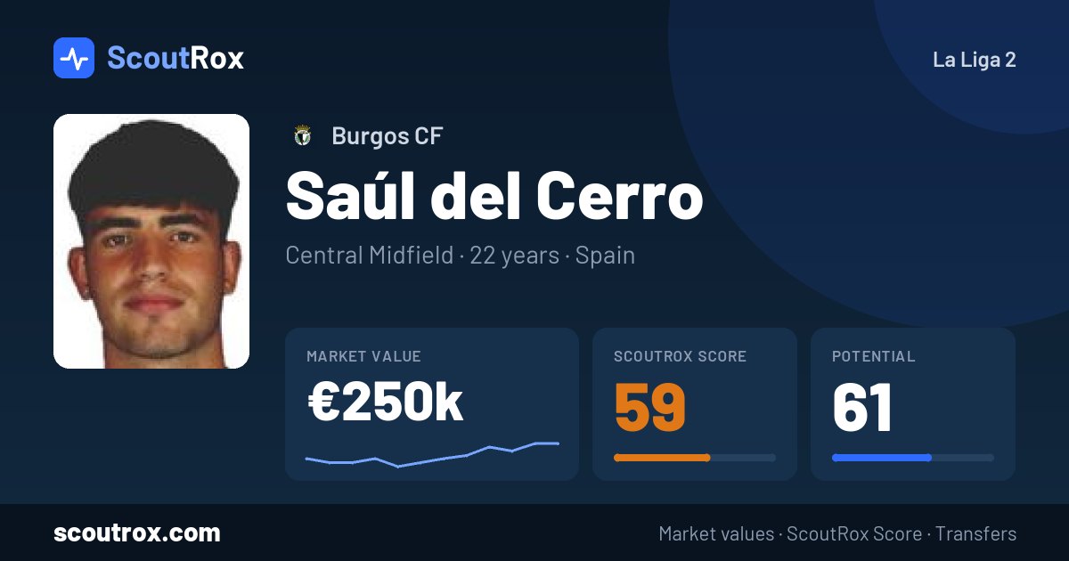 Saúl del Cerro stats & market value