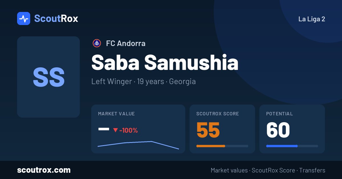 Saba Samushia stats & market value