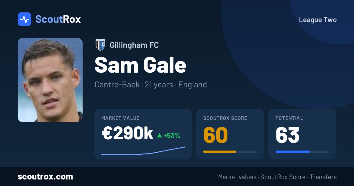 Sam Gale stats & market value