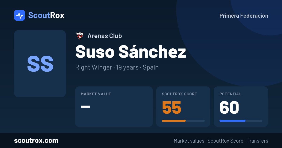 Suso Sánchez stats & market value